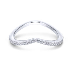 14K White Gold Matching Wedding Band