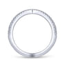 14K White Gold Matching Wedding Band - 0.14 ct