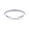 14K White Gold Matching Wedding Band - 0.14 ct