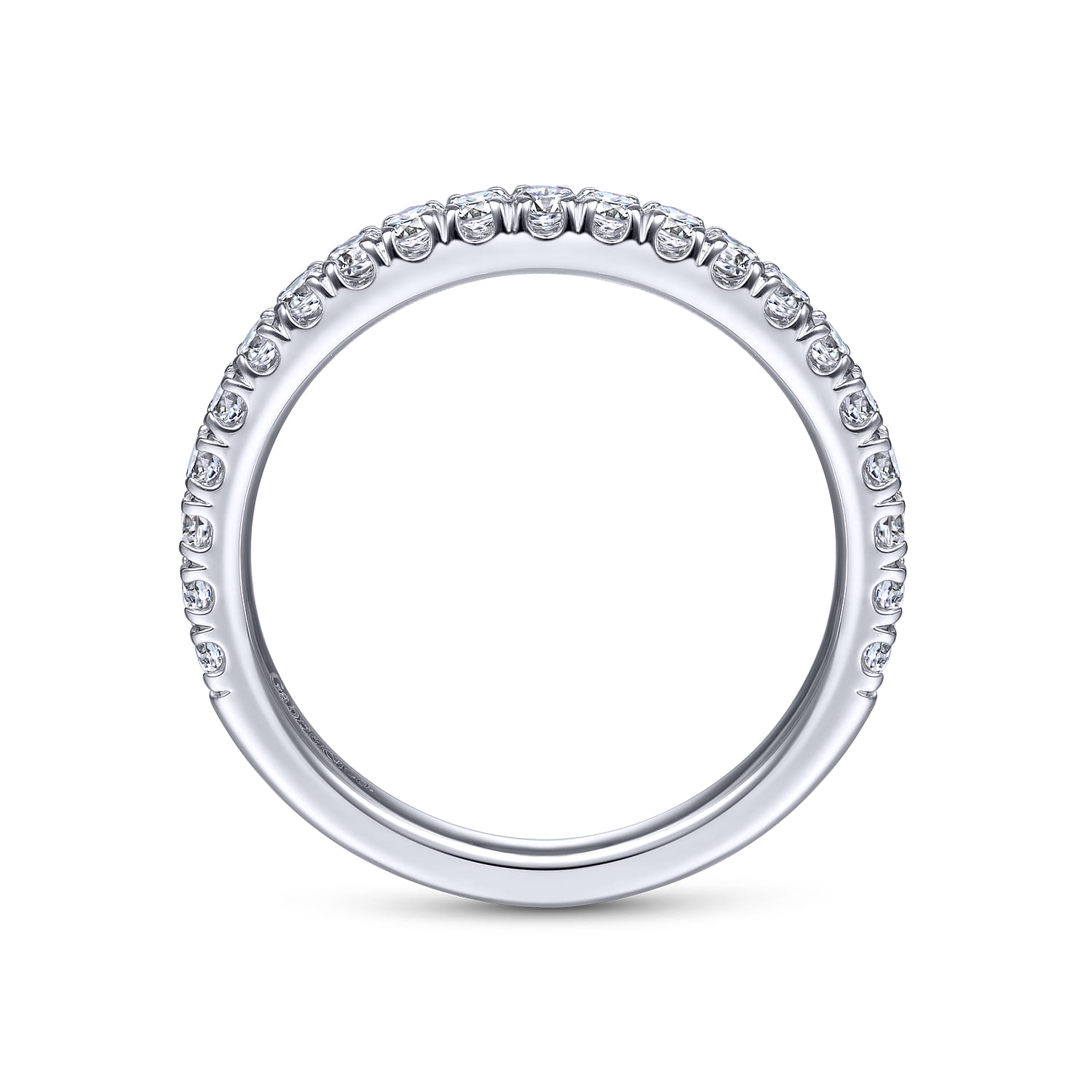 14K White Gold Matching Wedding Band - 0.45 ct - Shot 2