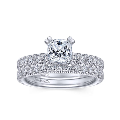 14K White Gold Matching Wedding Band