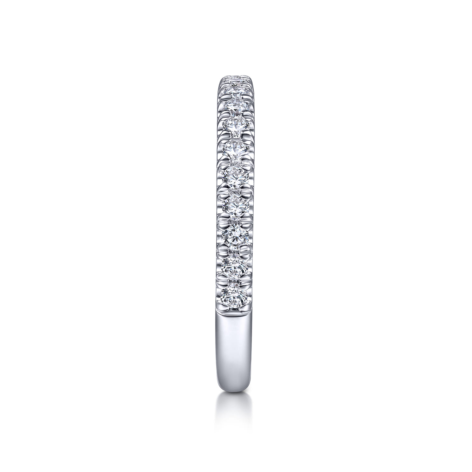 14K White Gold Matching Wedding Band - 0.45 ct - Shot 5