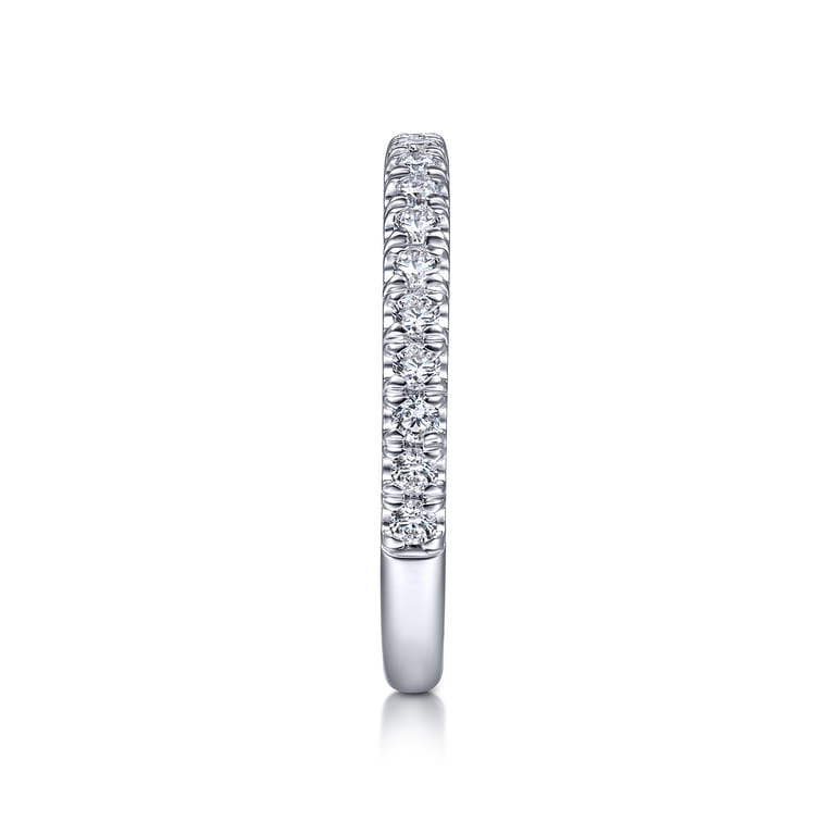 14K White Gold Matching Wedding Band - 0.45 ct - Shot 5