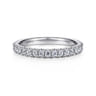 14K White Gold Matching Wedding Band - 0.45 ct