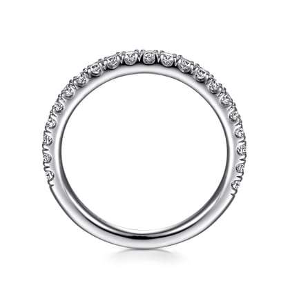 14K White Gold Matching Wedding Band