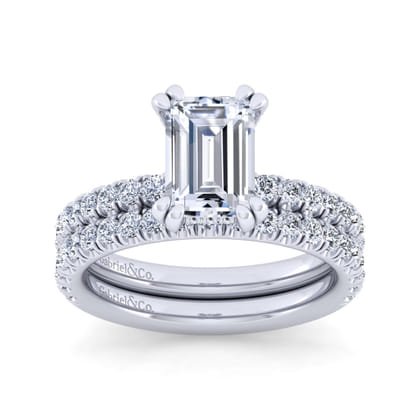 14K White Gold Matching Wedding Band
