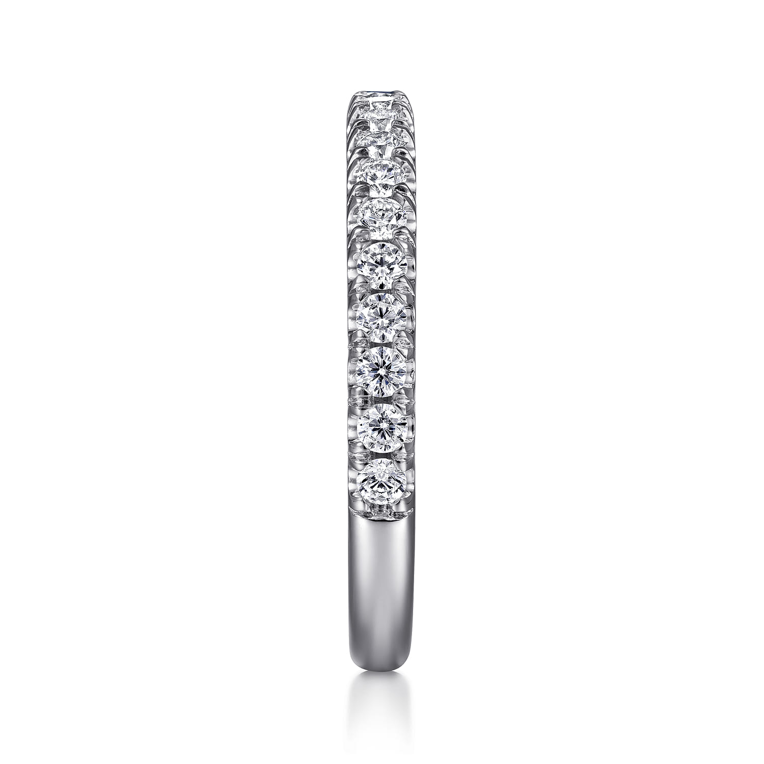 14K White Gold Matching Wedding Band - 0.45 ct - Shot 5
