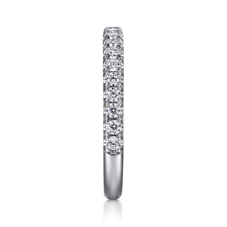 14K White Gold Matching Wedding Band - 0.45 ct - Shot 5