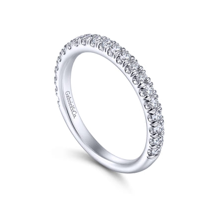14K White Gold Matching Wedding Band