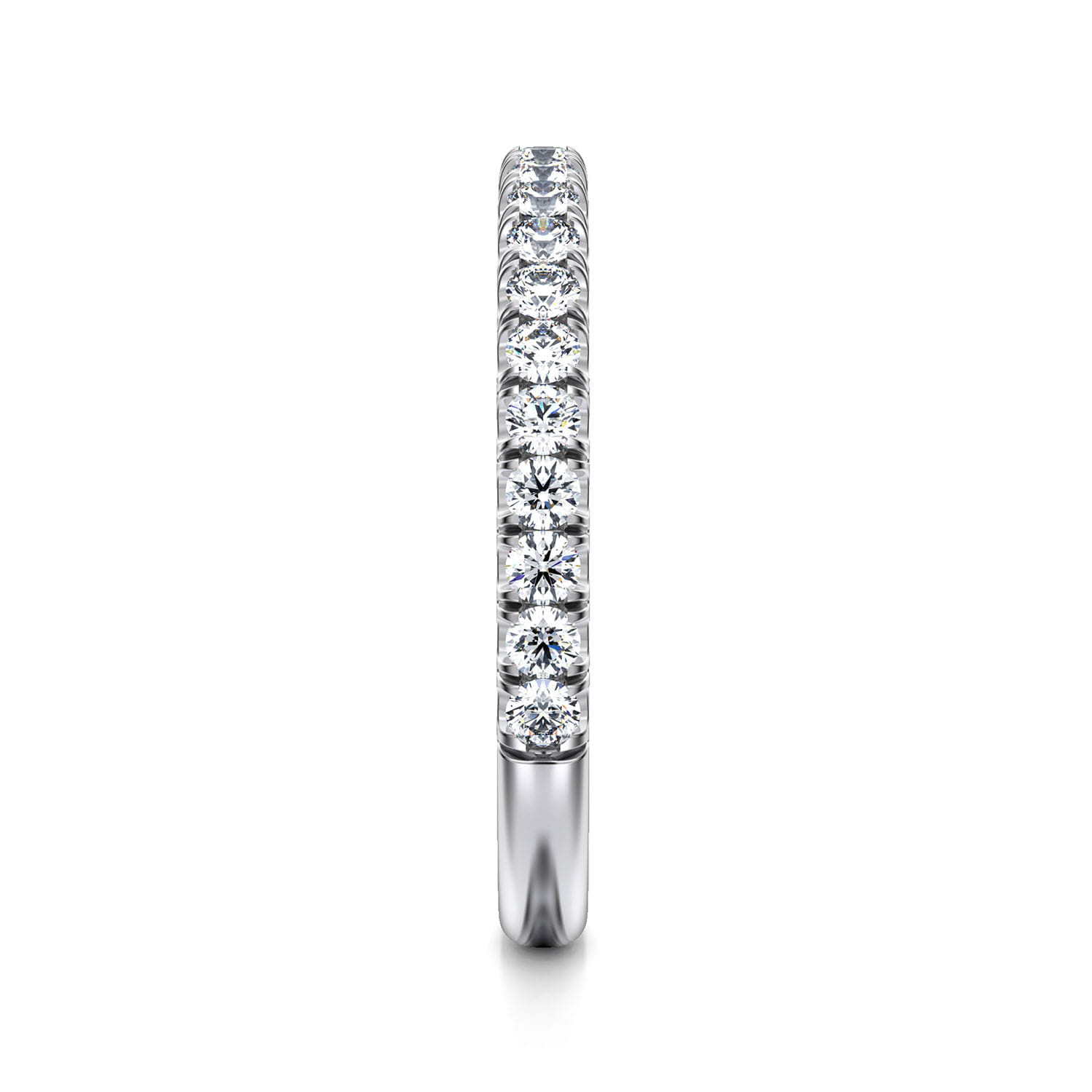 14K White Gold Matching Wedding Band - 0.45 ct - Shot 4