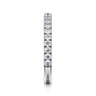 14K White Gold Matching Wedding Band - 0.45 ct