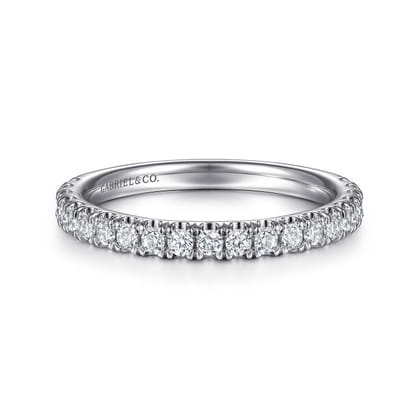 14K White Gold Matching Wedding Band