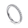 14K White Gold Matching Wedding Band - 0.45 ct