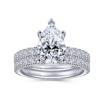 14K White Gold Matching Wedding Band