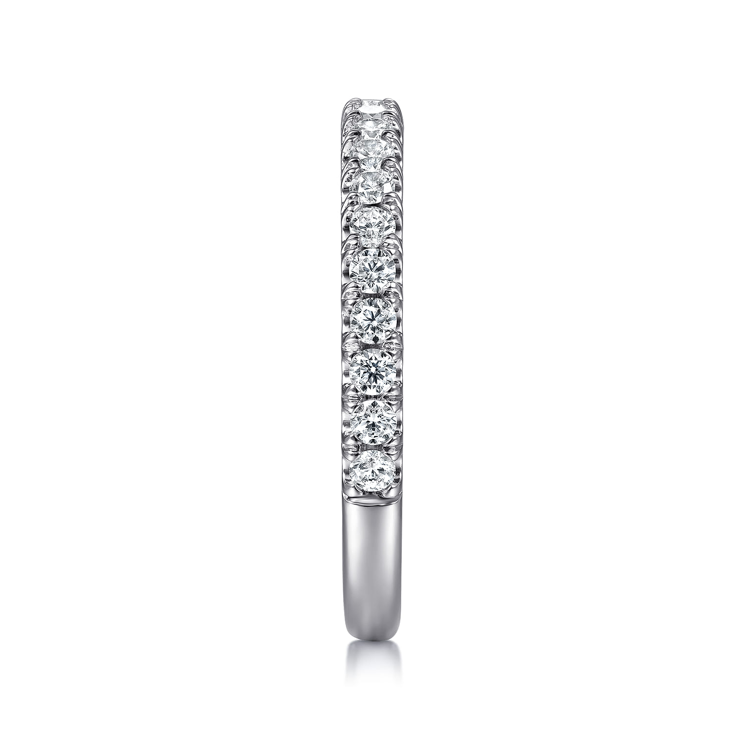 14K White Gold Matching Wedding Band - 0.45 ct - Shot 5