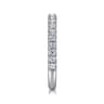 14K White Gold Matching Wedding Band - 0.45 ct