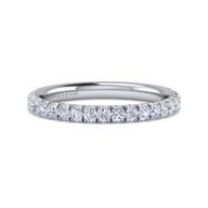 14K White Gold Matching Wedding Band