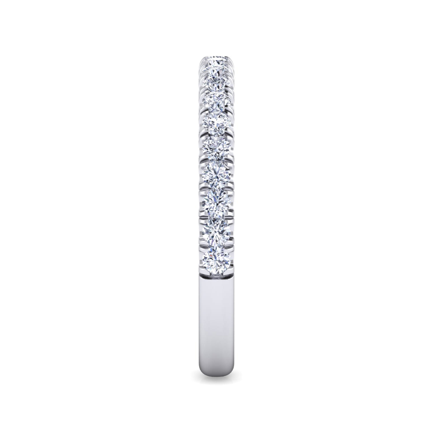 14K White Gold Matching Wedding Band - 0.45 ct - Shot 4
