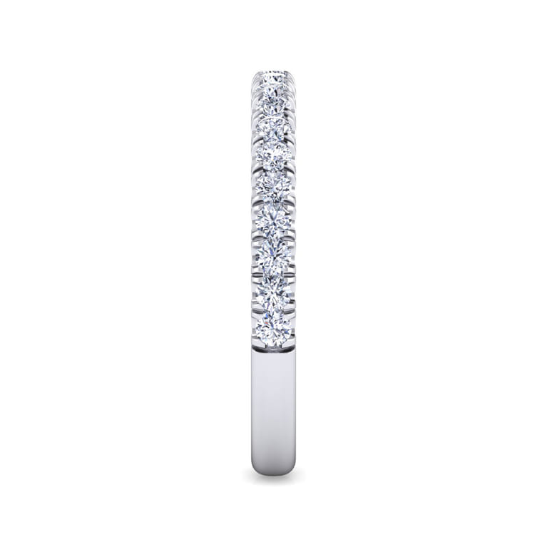 14K White Gold Matching Wedding Band - 0.45 ct - Shot 4