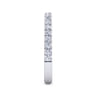 14K White Gold Matching Wedding Band - 0.45 ct