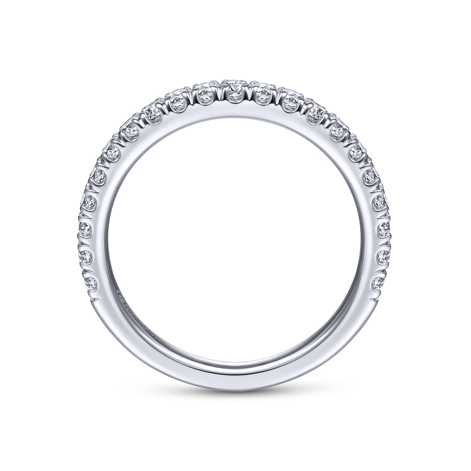14K White Gold Matching Wedding Band - 0.45 ct - Shot 2