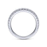 14K White Gold Matching Wedding Band - 0.45 ct