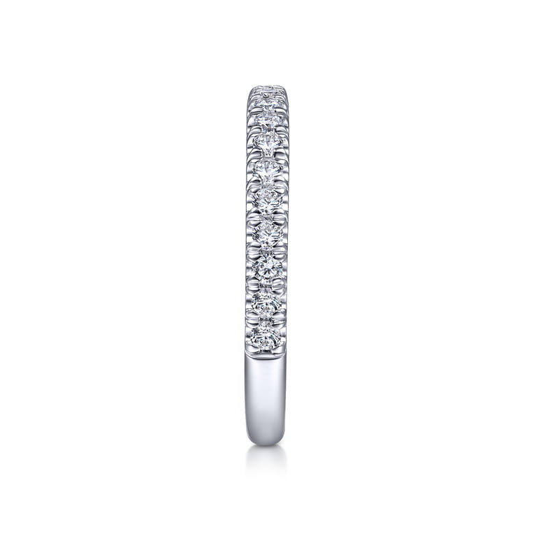 14K White Gold Matching Wedding Band - 0.45 ct - Shot 5