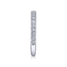 14K White Gold Matching Wedding Band - 0.45 ct