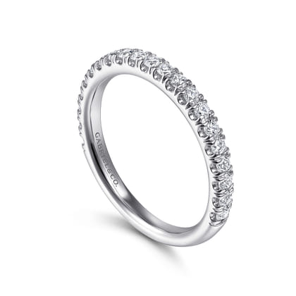 14K White Gold Matching Wedding Band