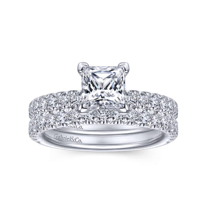 14K White Gold Matching Wedding Band