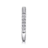 14K White Gold Matching Wedding Band - 0.45 ct