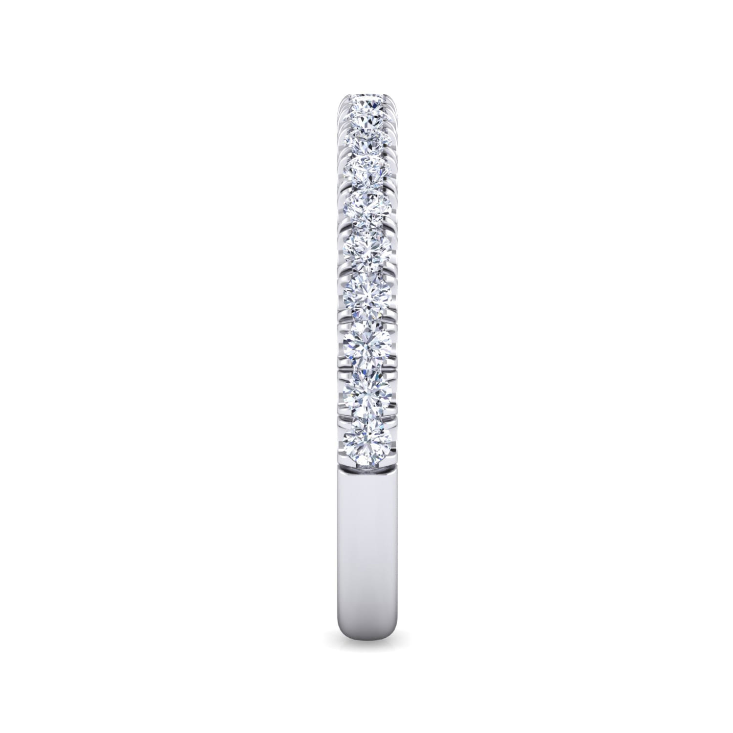 14K White Gold Matching Wedding Band - 0.45 ct - Shot 4