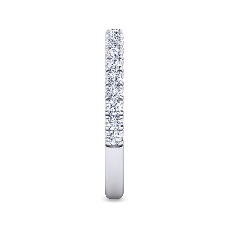14K White Gold Matching Wedding Band - 0.45 ct - Shot 4