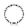 14K White Gold Matching Wedding Band - 0.45 ct