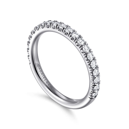 14K White Gold Matching Wedding Band