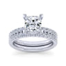 14K White Gold Matching Wedding Band - 0.45 ct