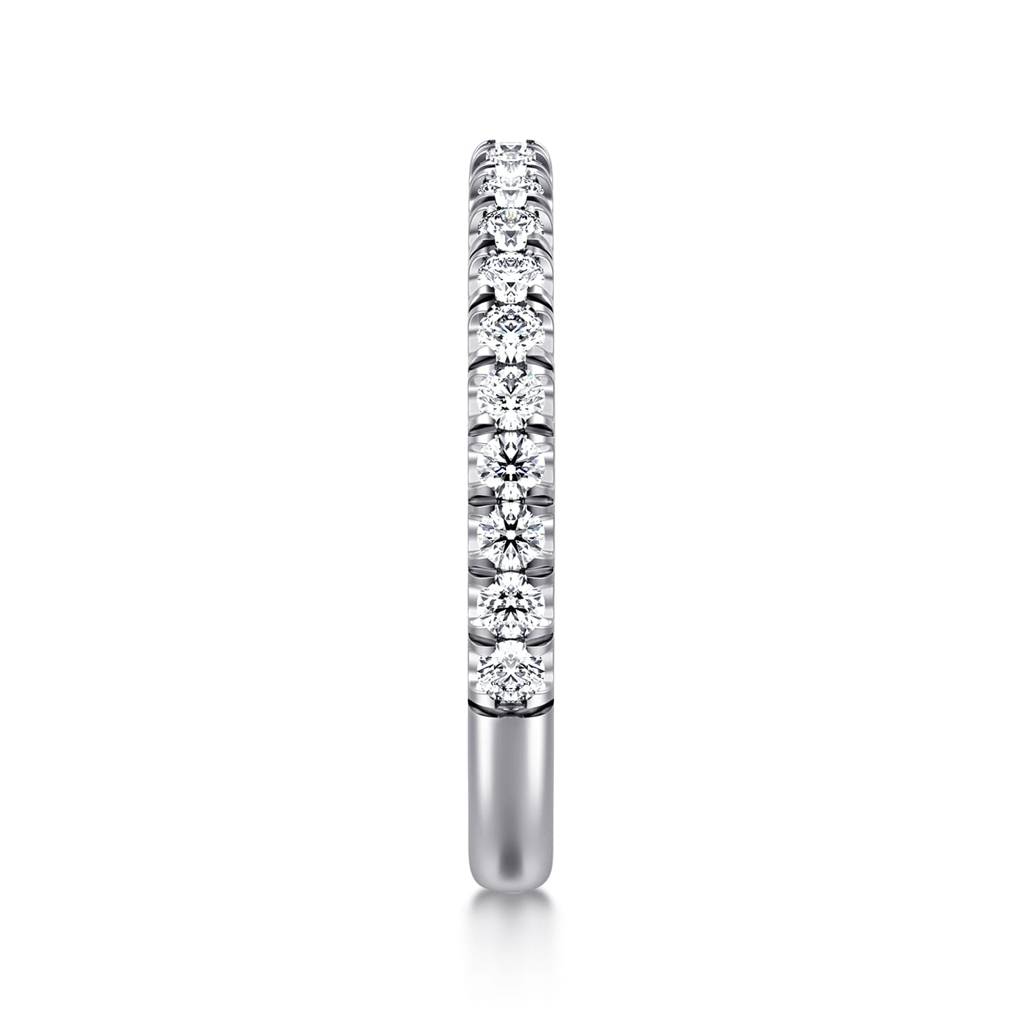 14K White Gold Matching Wedding Band - 0.45 ct - Shot 5