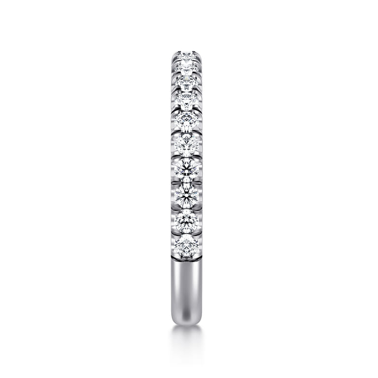 14K White Gold Matching Wedding Band - 0.45 ct - Shot 5