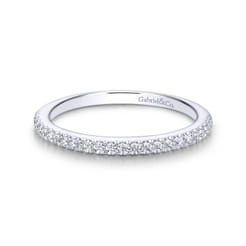 14K White Gold Matching Wedding Band