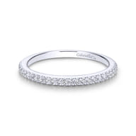 14K White Gold Matching Wedding Band