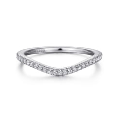 14K White Gold Matching Wedding Band