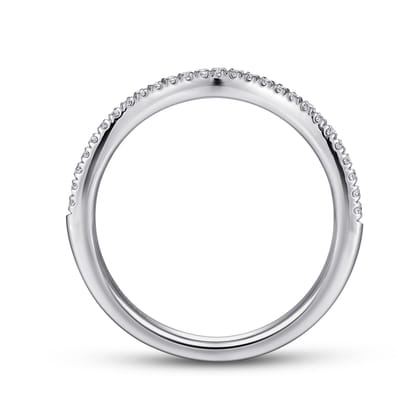 14K White Gold Matching Wedding Band