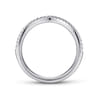 14K White Gold Matching Wedding Band - 0.13 ct