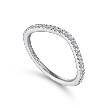 14K White Gold Matching Wedding Band