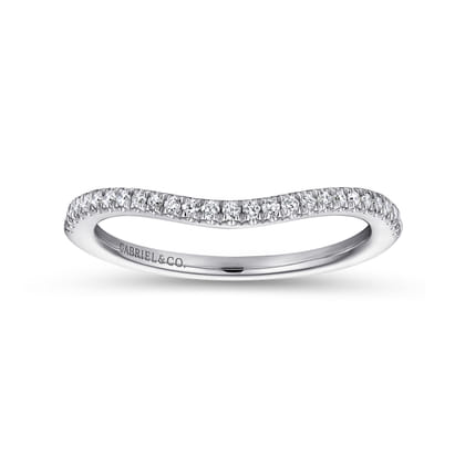14K White Gold Matching Wedding Band