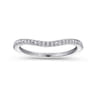 14K White Gold Matching Wedding Band - 0.13 ct