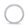 14K White Gold Matching Wedding Band - 0.17 ct