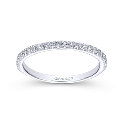 14K White Gold Matching Wedding Band