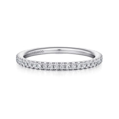 14K White Gold Matching Wedding Band