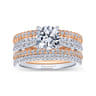 14K White Gold Matching Wedding Band - 0.25 ct